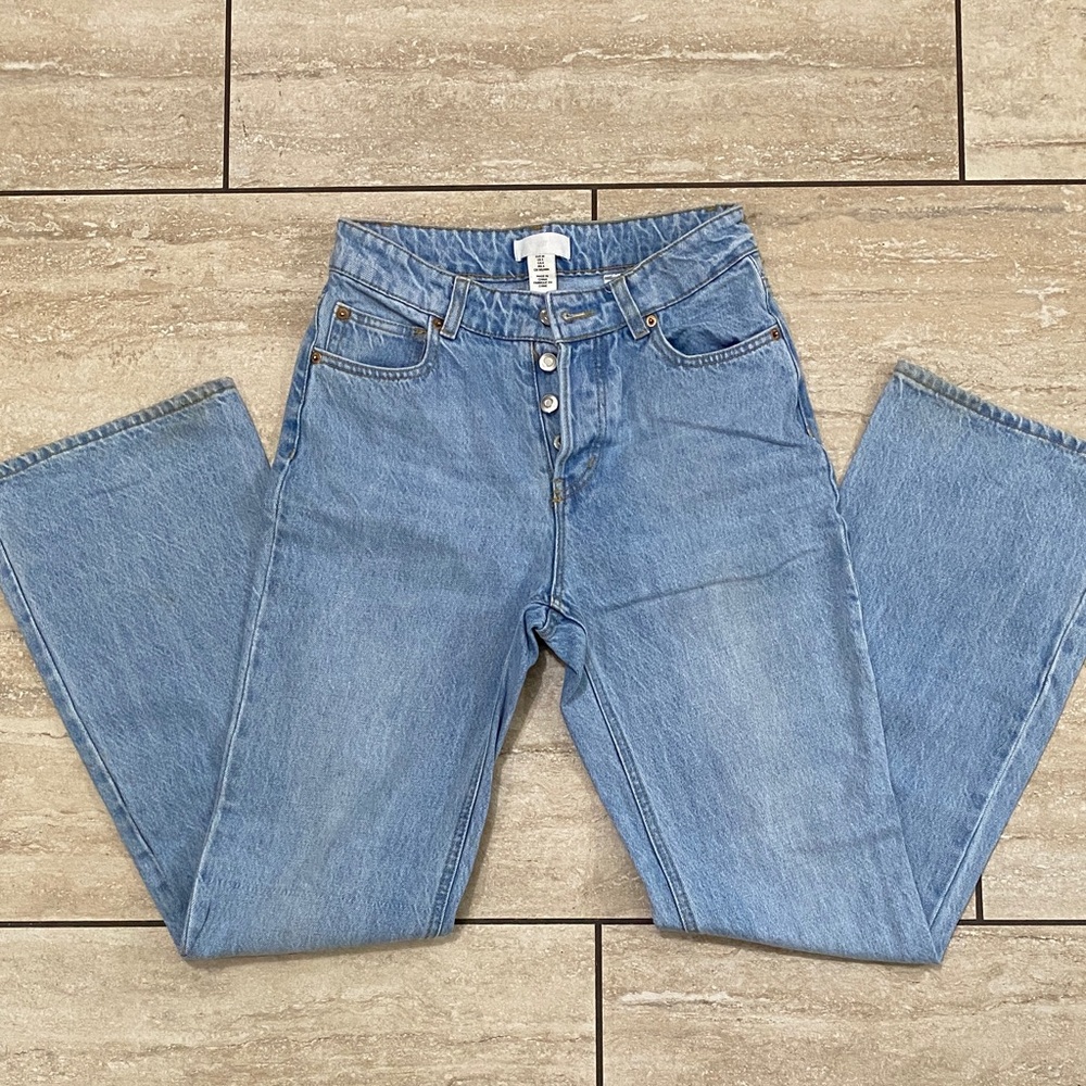 H&M Light Blue Flare & Wide Leg Jeans